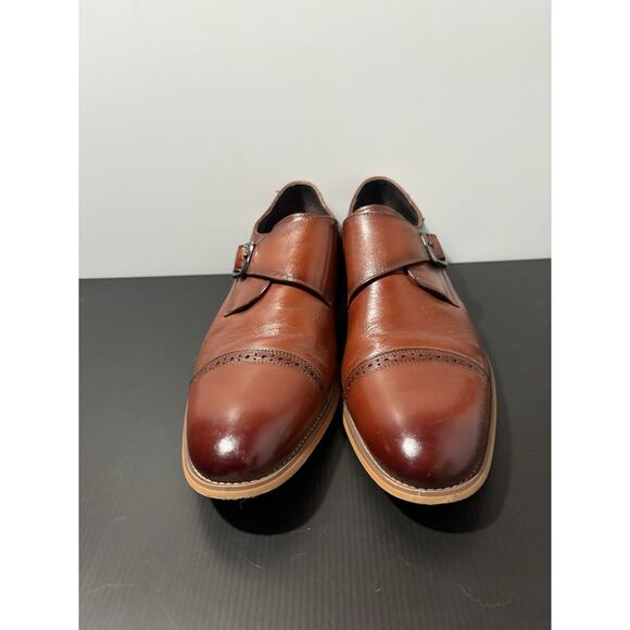 Stacy Adams Shoes Desmond Cap Toe Monk Strap Cognac Men’s Size 12 main image 7